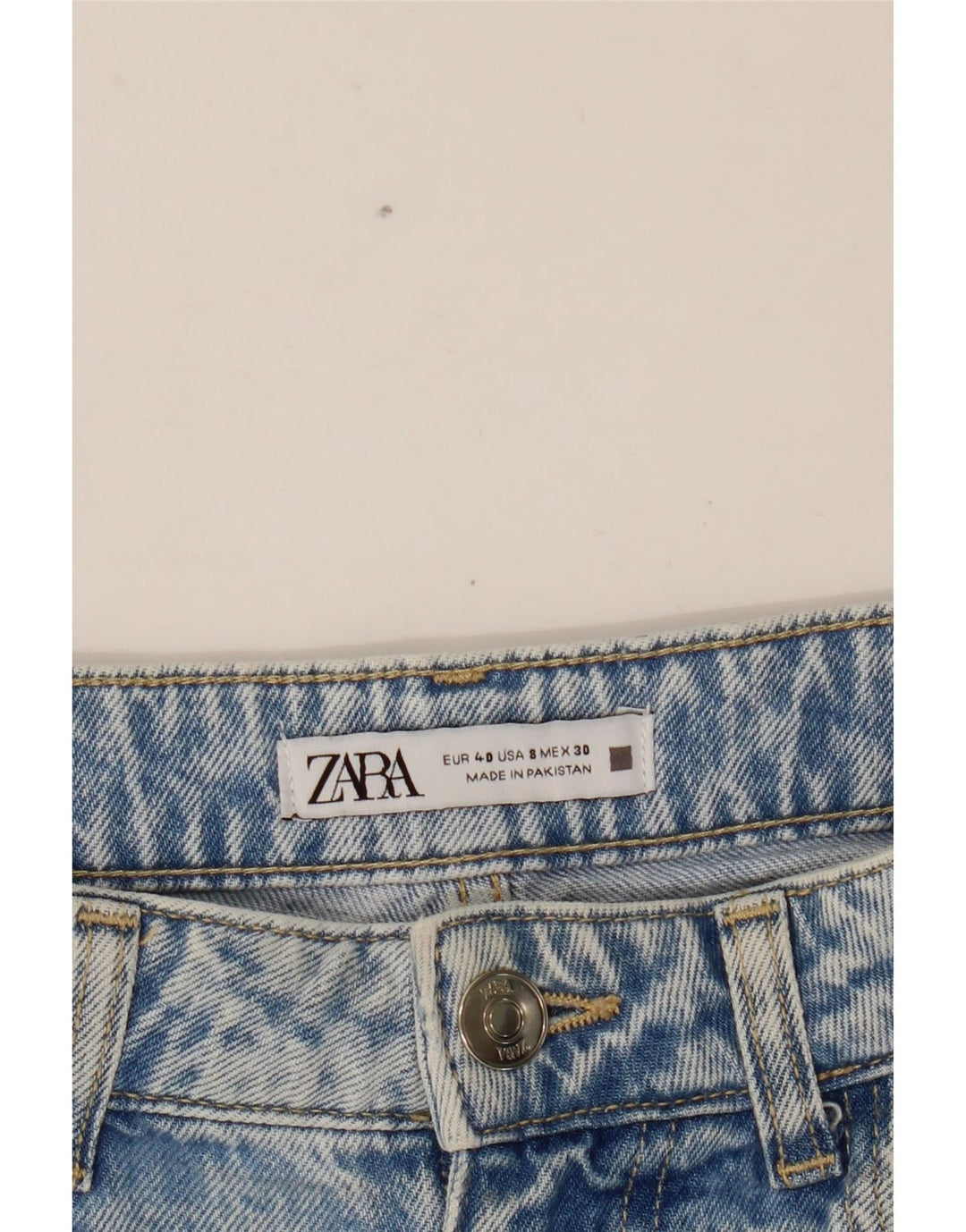 Damskie spodenki dżinsowe ZARA EU 40 Medium W30 Niebieskie