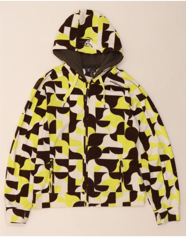 Damska kurtka polarowa z kapturem CHIEMSEE UK 18 XL, wielokolorowa, geometryczna