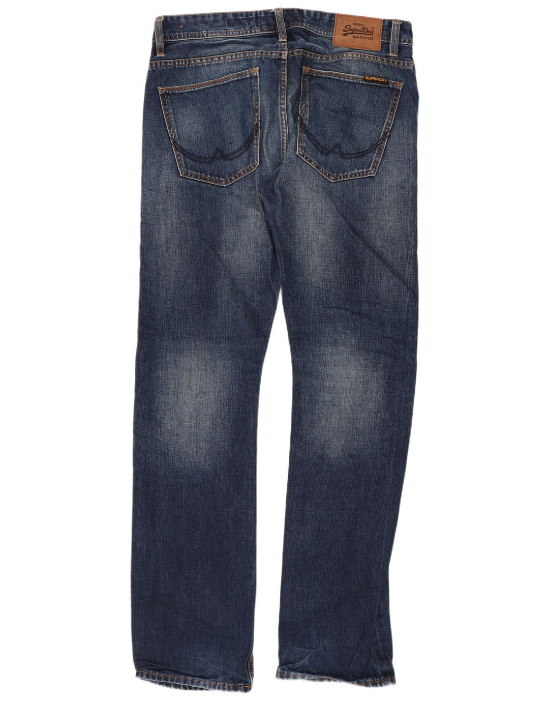Męskie jeansy Superdry w trudnej sytuacji W32 L32, niebieskie, bawełniane