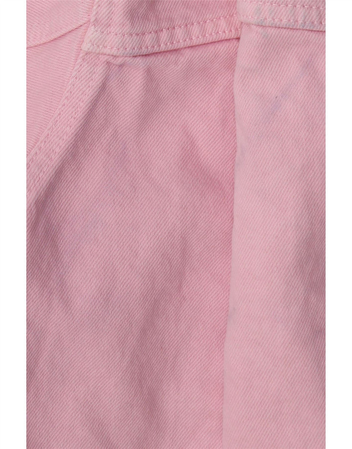 Damska kurtka jeansowa oversize ZARA UK 10, mała, różowa, bawełniana