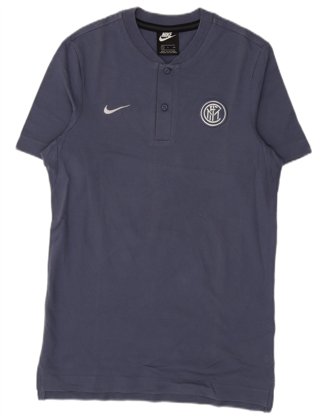 T-shirt męski Nike Inter Mediolan, mały, niebieski, bawełniany