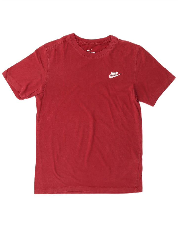 T-shirt męski NIKE, mały, czerwony, bawełniany