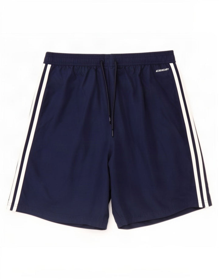 Męskie spodenki sportowe Adidas Aeroready, duże, granatowe, z poliestru