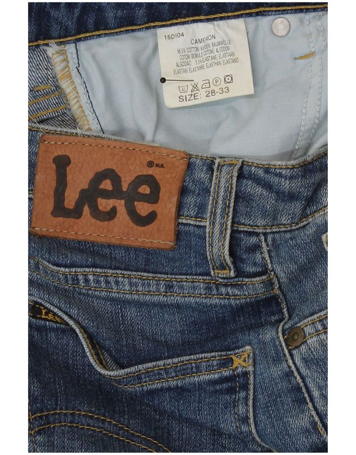 Damskie jeansy Lee Cameron Bootcut W28 L33 Niebieskie bawełniane