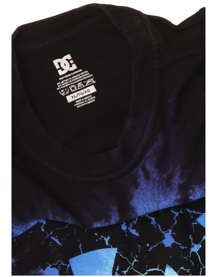 Męska koszulka z grafiką DC, góra XL, czarna, bawełniana