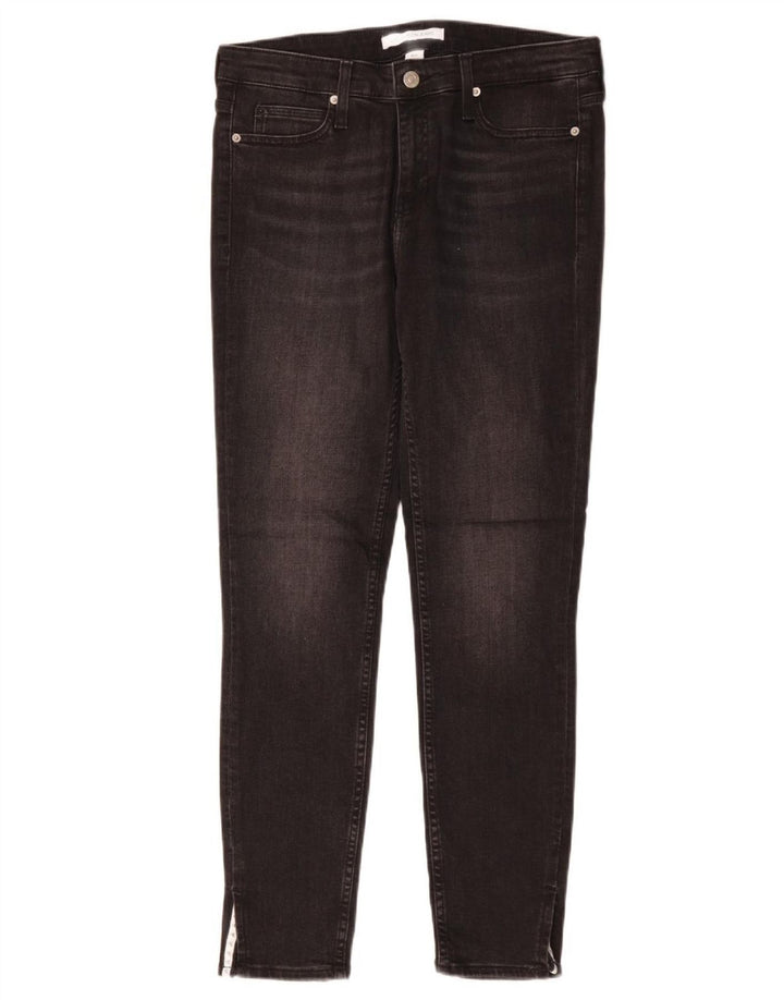 Damskie jeansy skinny CALVIN KLEIN W29 L28, czarne, bawełniane