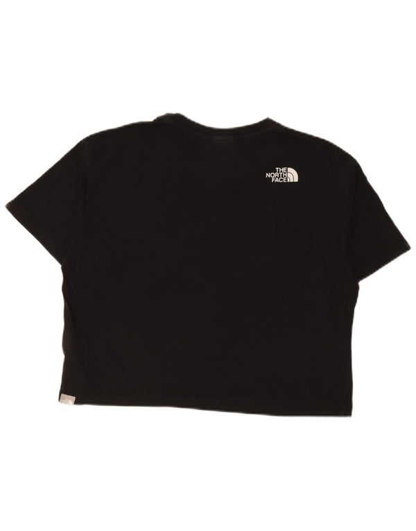 Damski t-shirt z grafiką The North Face Crop Top UK 14, średni czarny, bawełniany