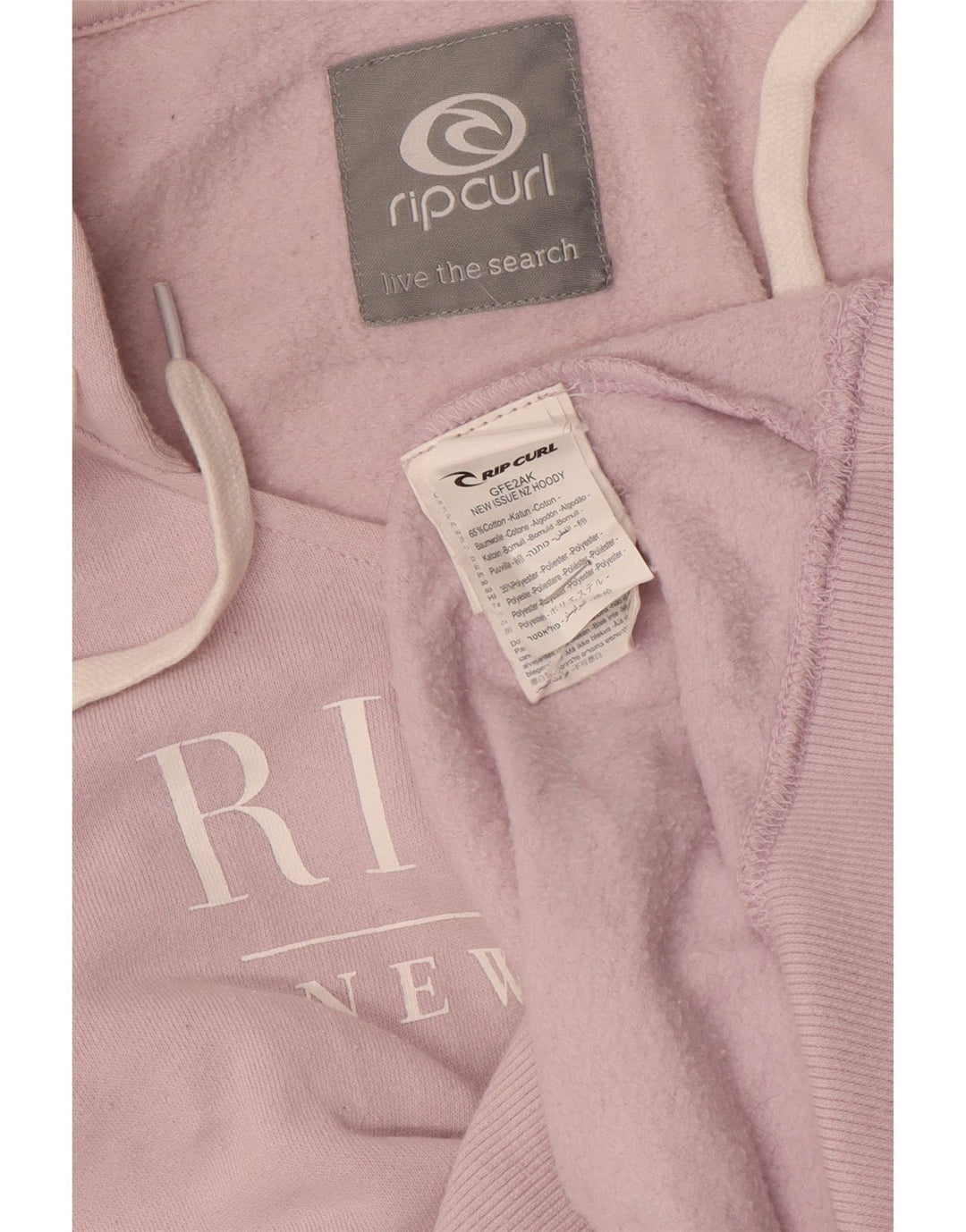 Damski sweter z kapturem Rip Curl Graphic UK 10, mały, fioletowy, bawełniany