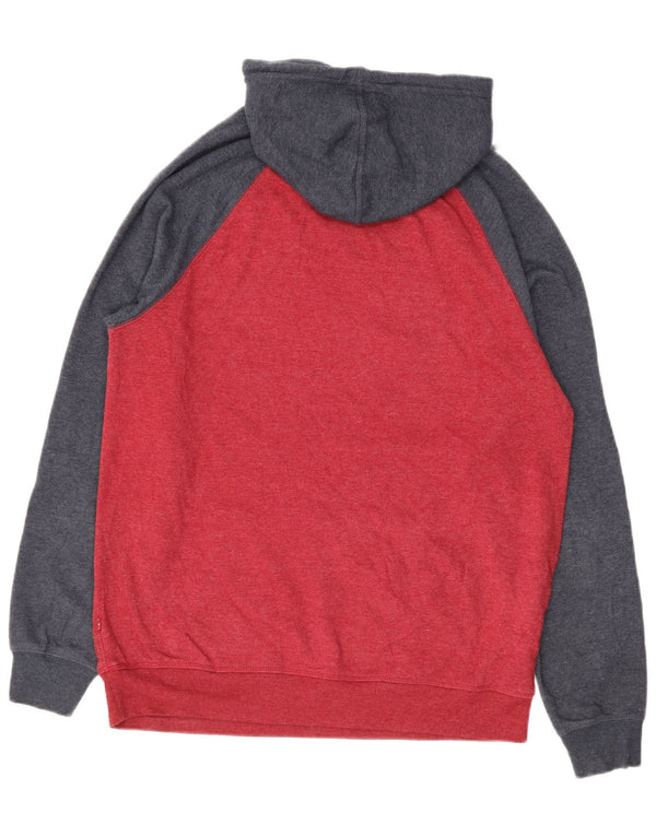 Męski sweter z kapturem Levi's Graphic Standard Fit, duży, czerwony, z blokami kolorów
