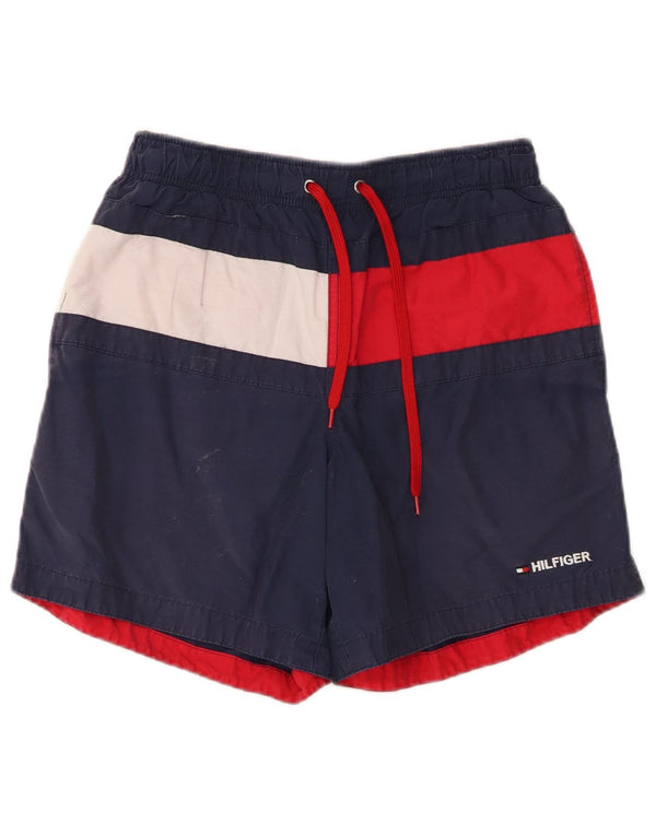 Męskie spodenki kąpielowe Tommy Hilfiger, małe, bawełniane, w kolorze granatowym