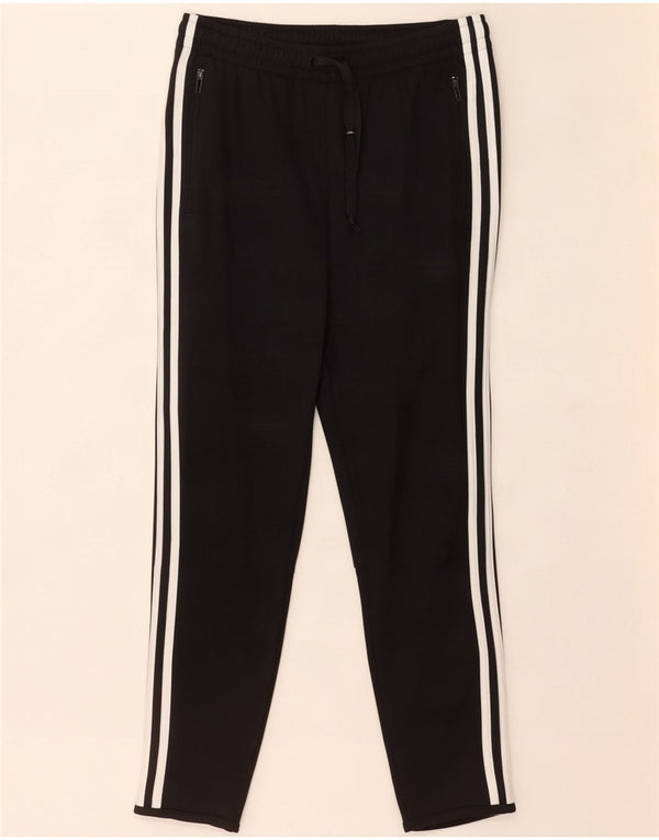 Damskie spodnie dresowe Adidas UK 8/10, małe, czarne, poliestrowe