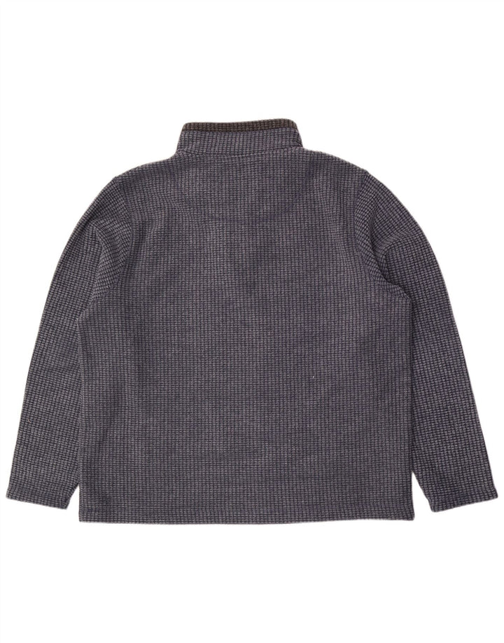 Męski sweter polarowy WEIRD FISH z zamkiem błyskawicznym, 2XL, niebieski poliester