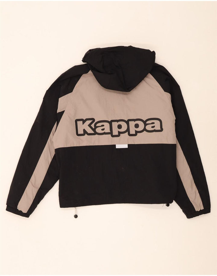 Damska kurtka wiatrówka Kappa Oversized Graphic UK 14 Medium Black