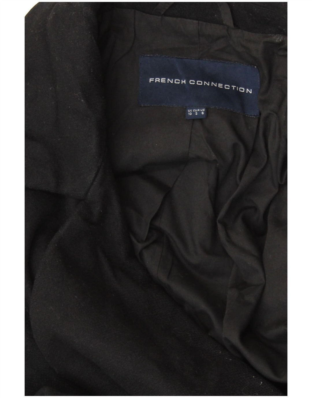 FRENCH CONNECTION Damski płaszcz oversize UK 10 Small Black