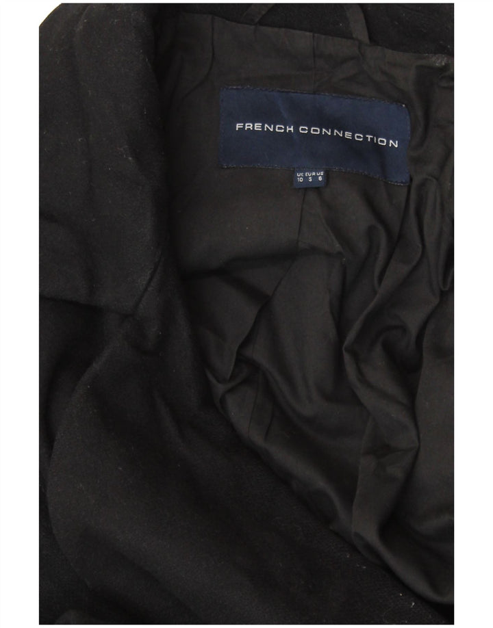 FRENCH CONNECTION Damski płaszcz oversize UK 10 Small Black