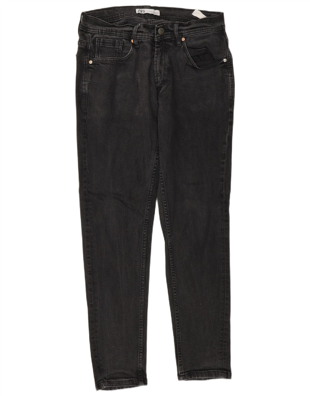 Męskie jeansy slim fit Zara EU 44 Large W34 L30 Szara bawełna