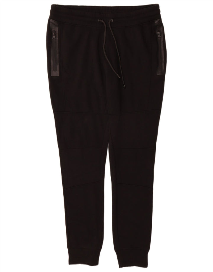 Męskie spodnie dresowe Jack & Jones, duże, czarne, poliestrowe