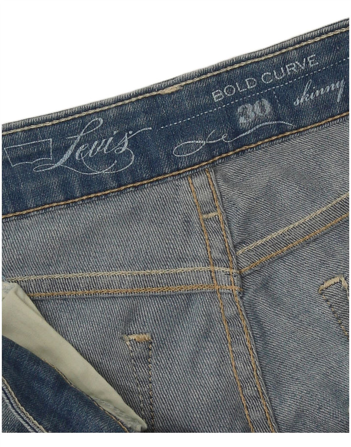 Damskie jeansy Levi's Bold Curve Skinny W30 L31 Niebieska bawełna
