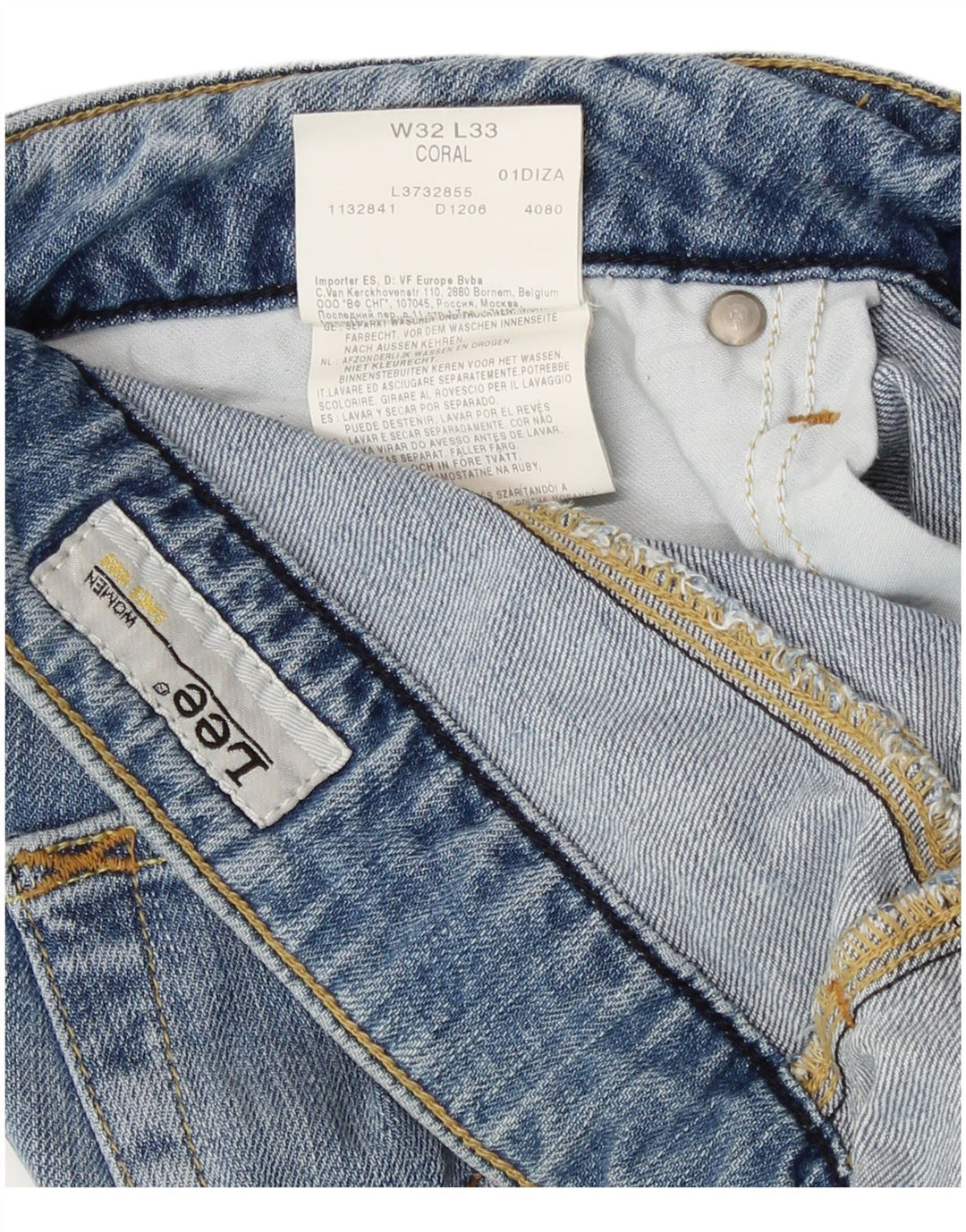 Damskie dżinsy Lee Coral Bootcut W32 L29 Niebieskie bawełniane