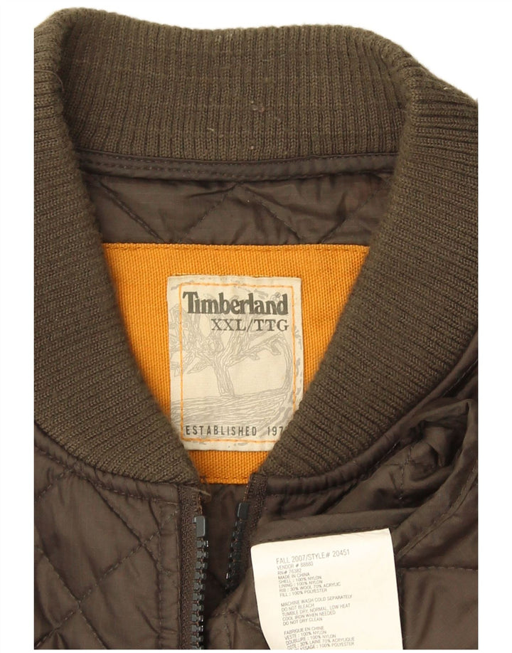 Męska pikowana kurtka Timberland UK 44 2XL Khaki Nylon
