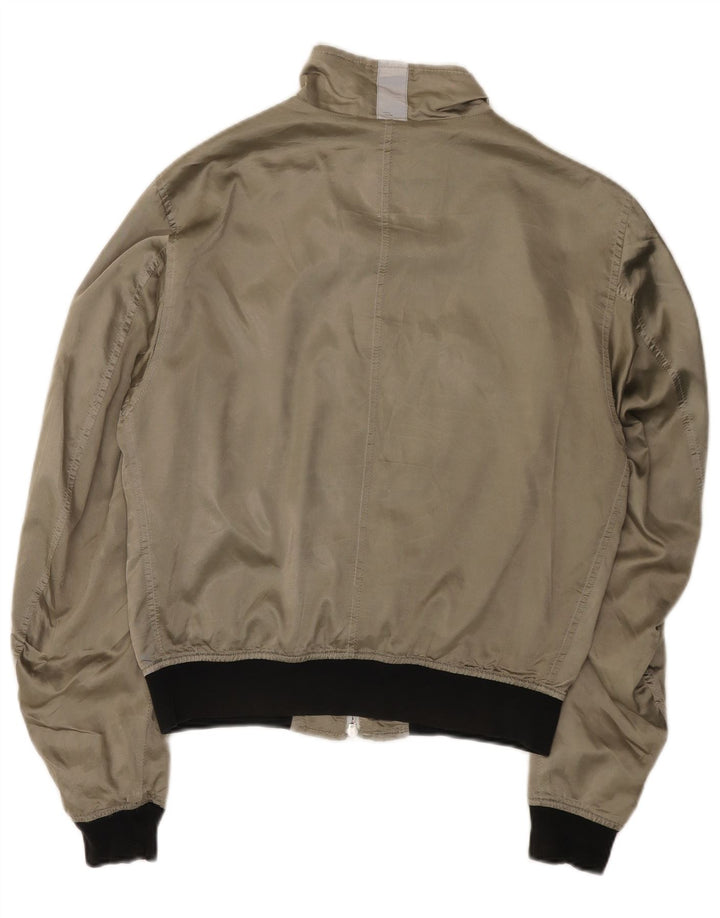 Damska kurtka bomberka Belstaff UK 14, nylon w kolorze średnioszarym