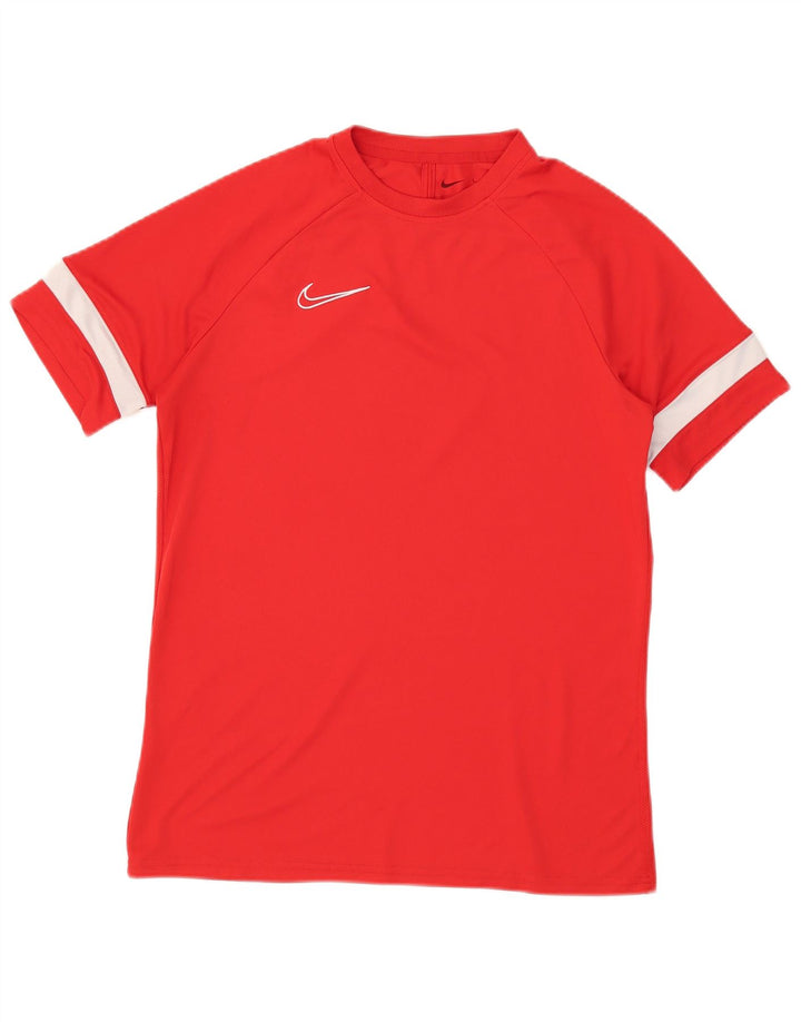 Męski T-shirt Nike Dri Fit Top, duży, czerwony, z blokami kolorów