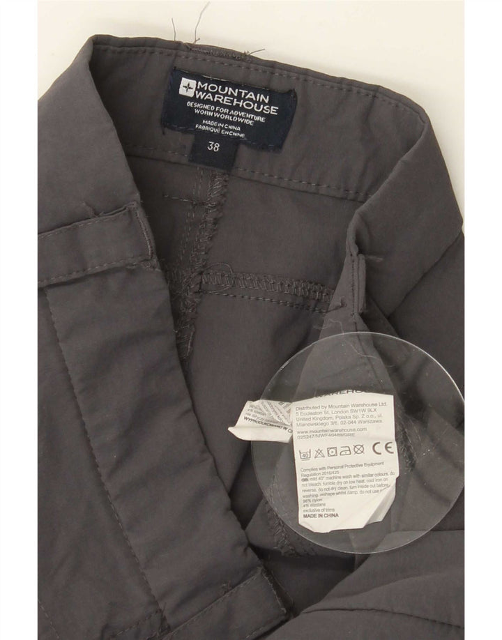 Męskie spodnie turystyczne Mountain Warehouse W38 L32 Szary nylon
