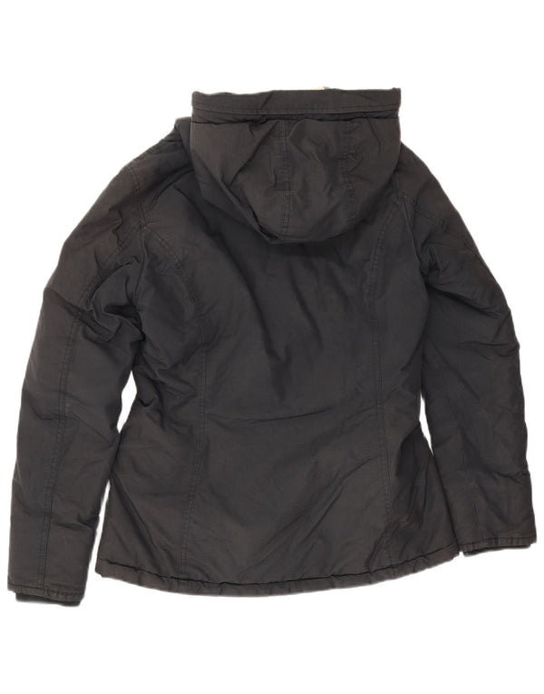 Damska kurtka wiatrówka z kapturem Woolrich UK 10, mała czarna