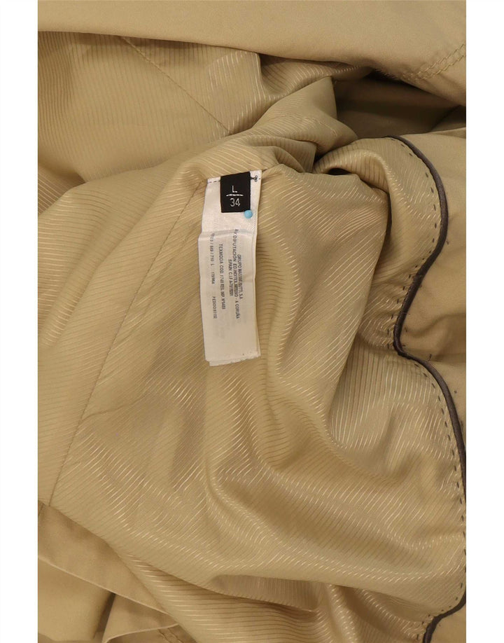 Trencz damski Massimo Dutti UK 14, duży, beżowy, bawełniany