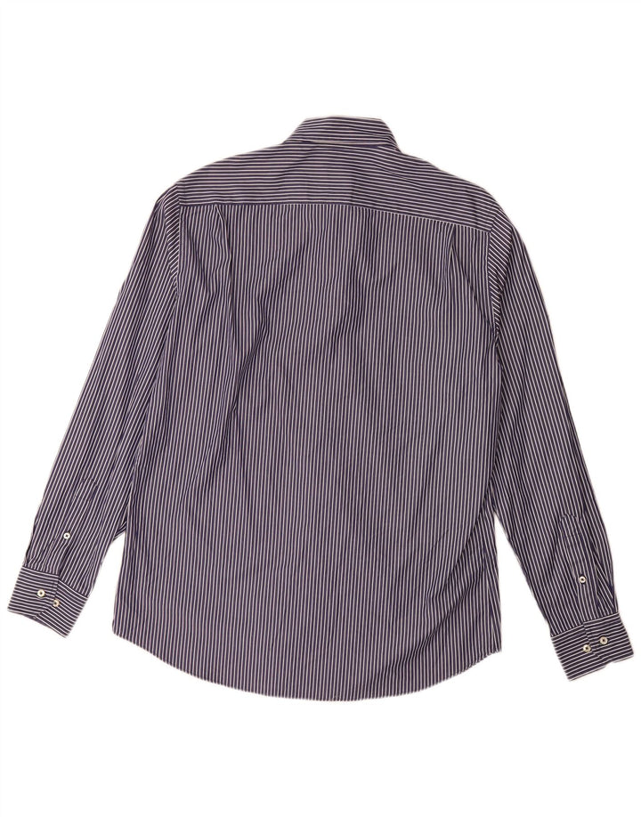 Koszula męska Massimo Dutti, duża, bawełniana w granatowe prążki