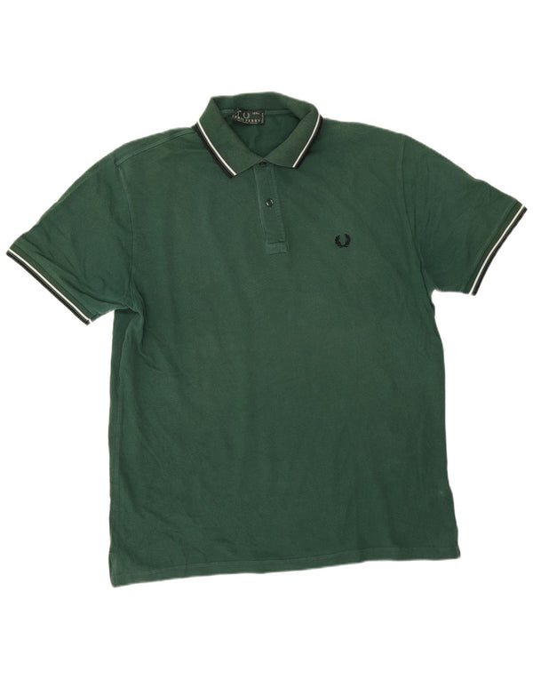 Męska koszulka polo Fred Perry XL, bawełniana w zielone paski
