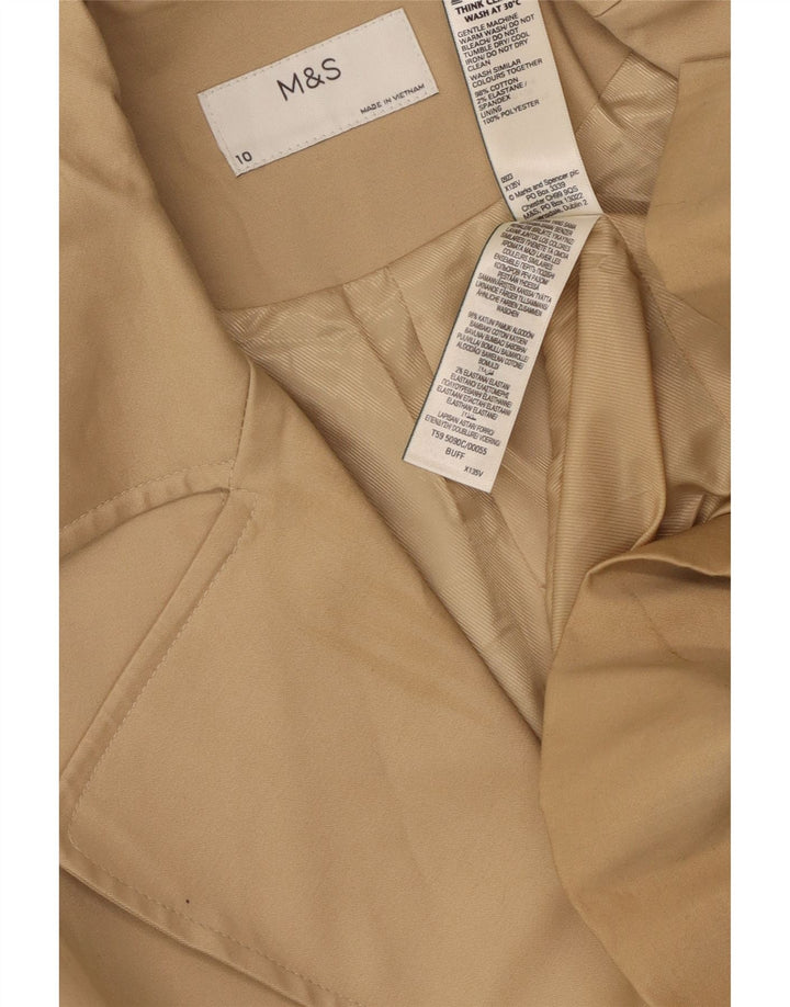 Marks & Spencer Męski trencz UK 10 Small, beżowy, bawełniany