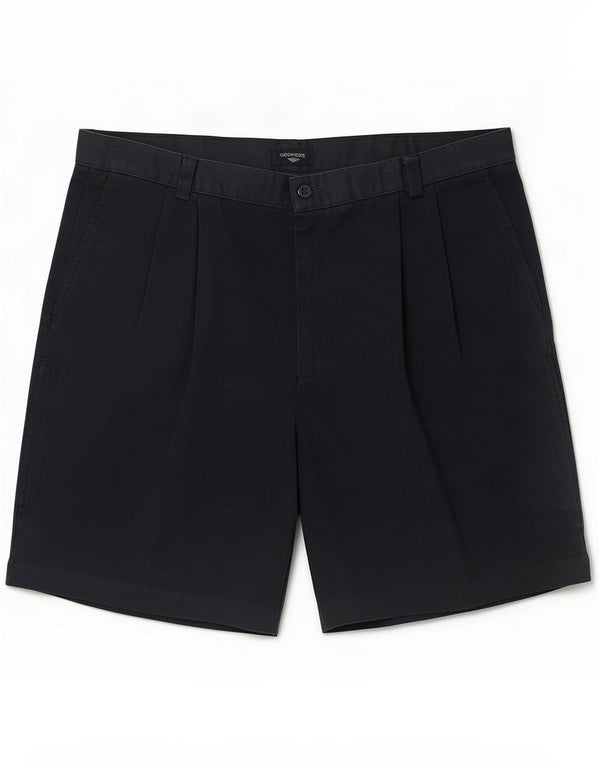 Dockers Womens Pegged Chino Shorts XL W40 Navy Blue Cotton