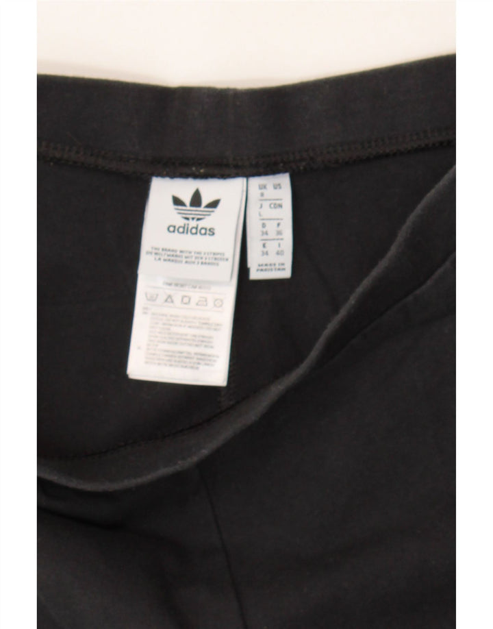ADIDAS Womens Leggings UK 8 Small Black Cotton Vintage Adidas and Second-Hand Adidas from Messina Hembry 