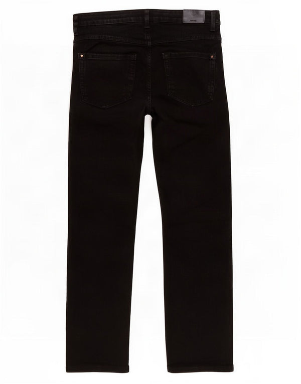 Marks & Spencer Damskie Crop Straight Jeans UK 12 Medium W30 L26 Czarne