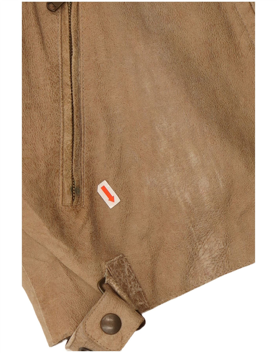 ANDREA D'AMICO Męska skórzana kurtka racer IT 56 XL, beżowa skóra