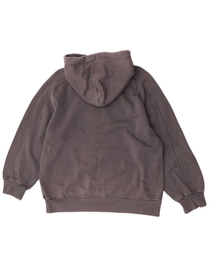 Damski sweter oversize z kapturem Zara UK 10 Small, szary, bawełniany