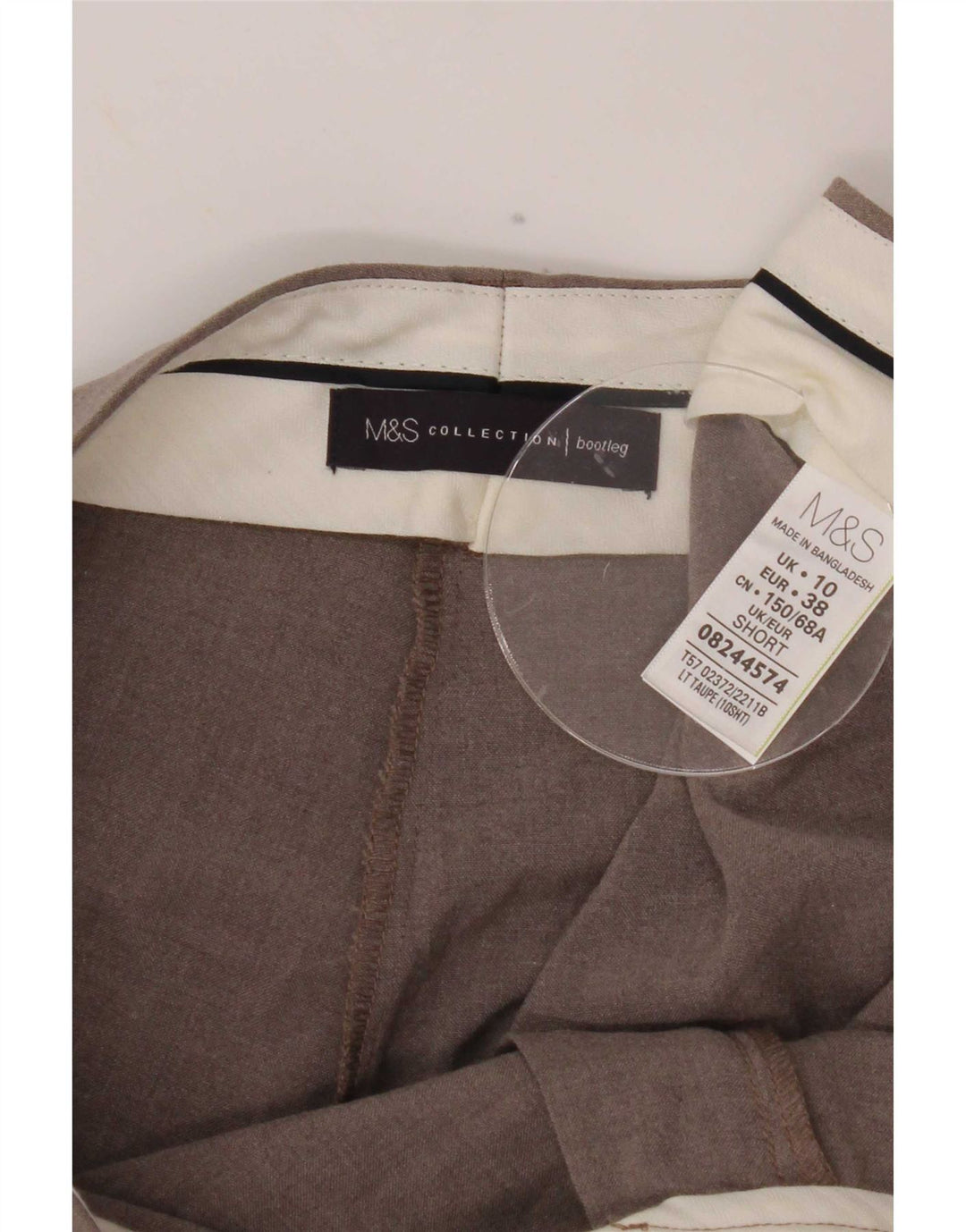 Spodnie damskie Marks & Spencer Bootcut UK 10 Small W30 L27 Szare