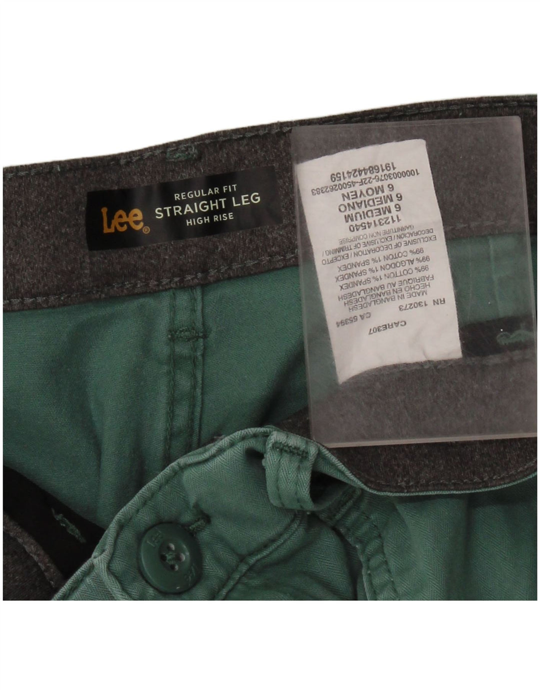 Spodnie damskie LEE o prostym kroju, o prostym kroju US 6 Medium W30 L24, zielone