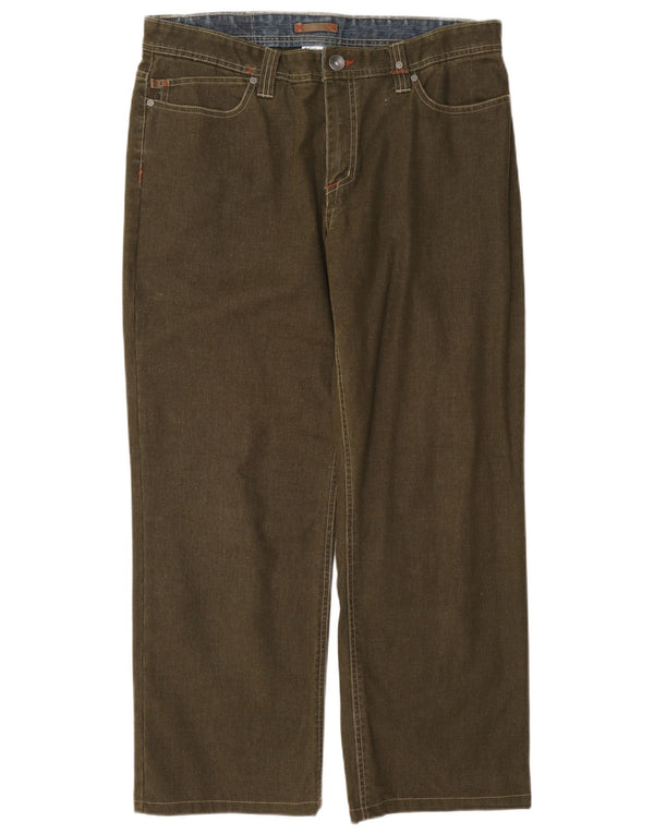 Męskie proste spodnie codzienne Columbia W34 L29 Khaki Cotton