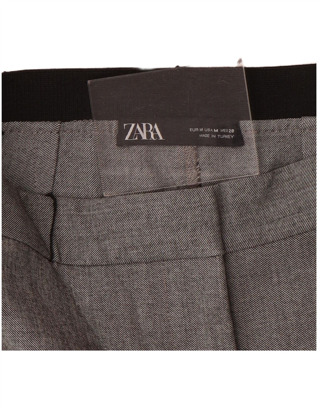 Damskie spodnie garniturowe Zara, średnie W28 L28, szare
