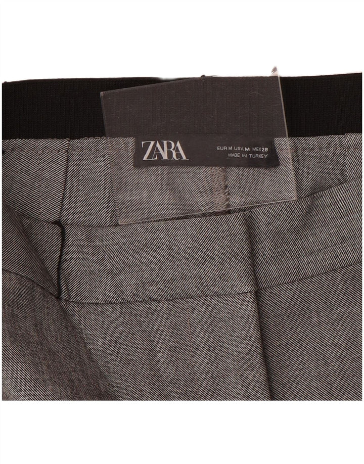 Damskie spodnie garniturowe Zara, średnie W28 L28, szare