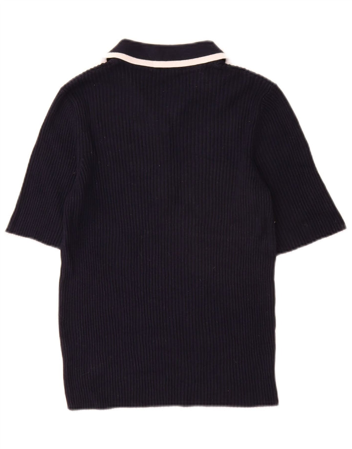 Damski sweter polo Marks & Spencer UK 14, średni granatowy