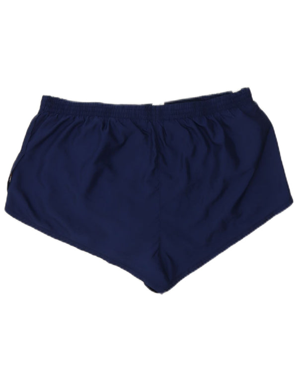 Damskie spodenki sportowe ADIDAS UK 18 XL, granatowy, poliester z blokami kolorów