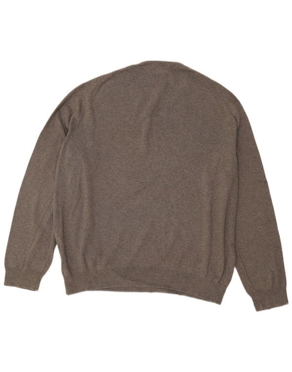 Męski sweter Polo Ralph Lauren z dekoltem w kształcie litery V, 2XL, szary