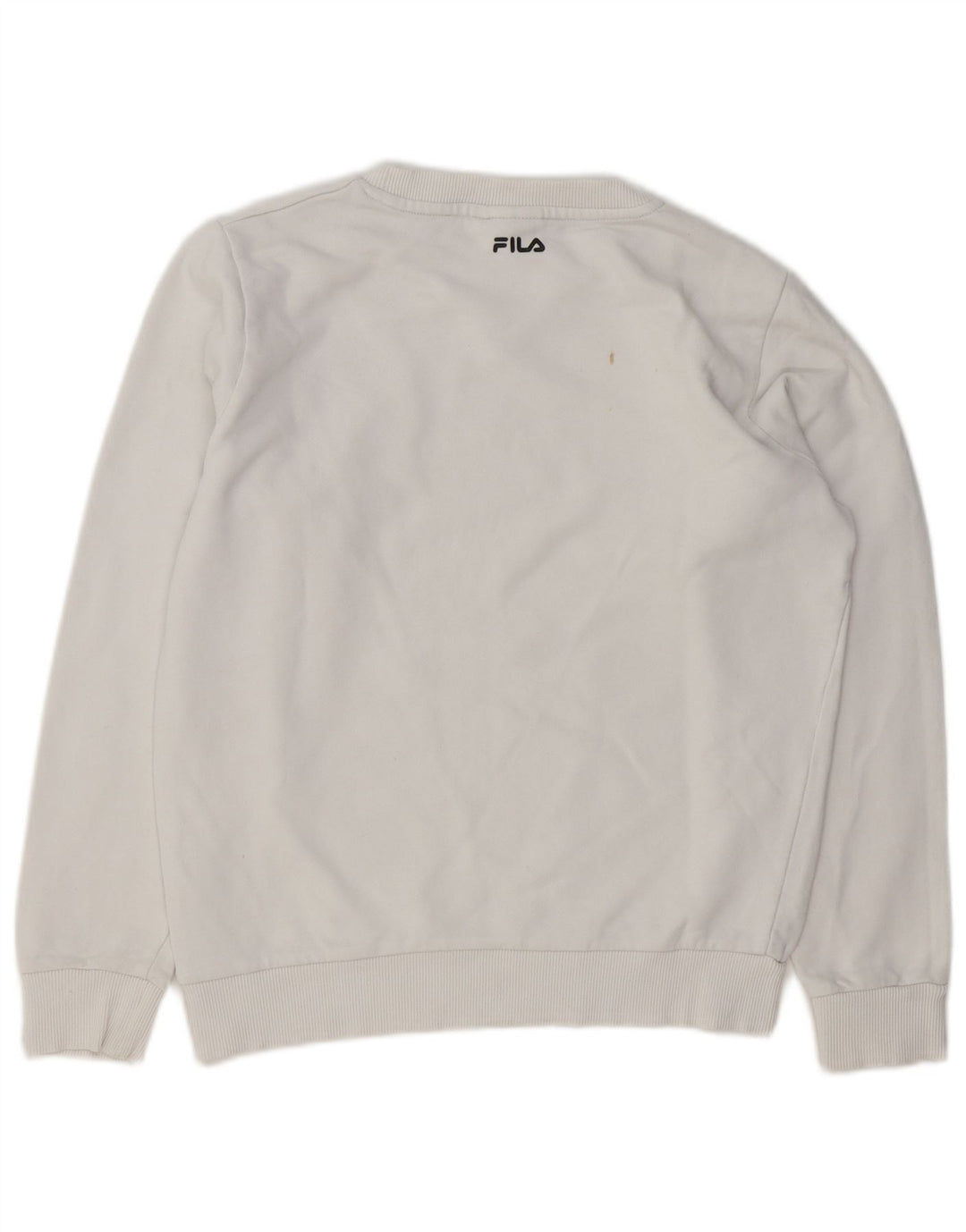 Damski sweter oversize Fila UK 10 Small White Cotton