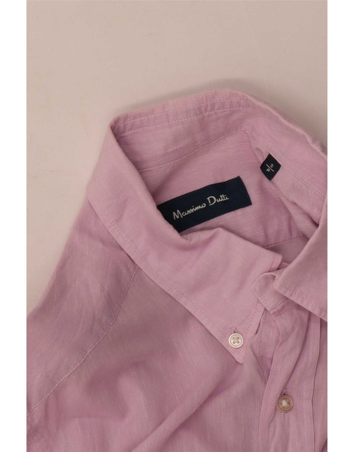 Koszula męska Massimo Dutti, mała, różowa