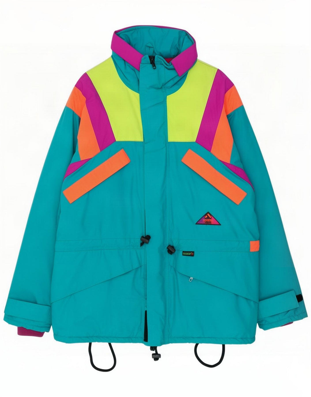 Męska kurtka narciarska Aesse UK 42 XL Niebieski Colourblock Poliamid