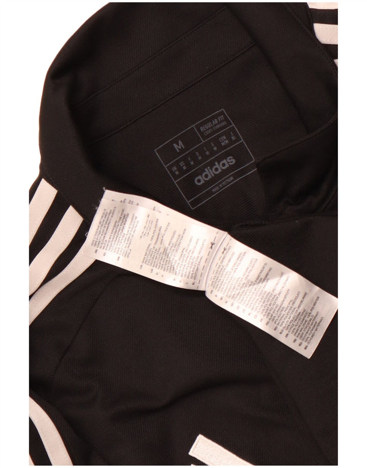 Męska koszulka polo ADIDAS Aeroready o regularnym kroju, średni czarny poliester