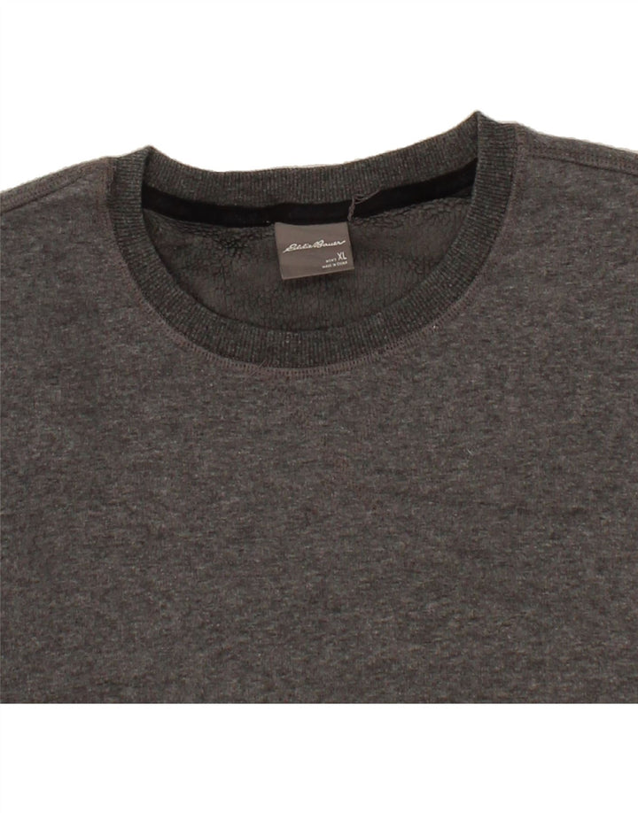 EDDIE BAUER Mens Sweatshirt Jumper XL Grey Cotton Vintage Eddie Bauer and Second-Hand Eddie Bauer from Messina Hembry 